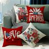 New Independence Day Holiday Atmosphere Pillowcase Sofa Bedroom Linen Home Bedside Decoration Pillowcase