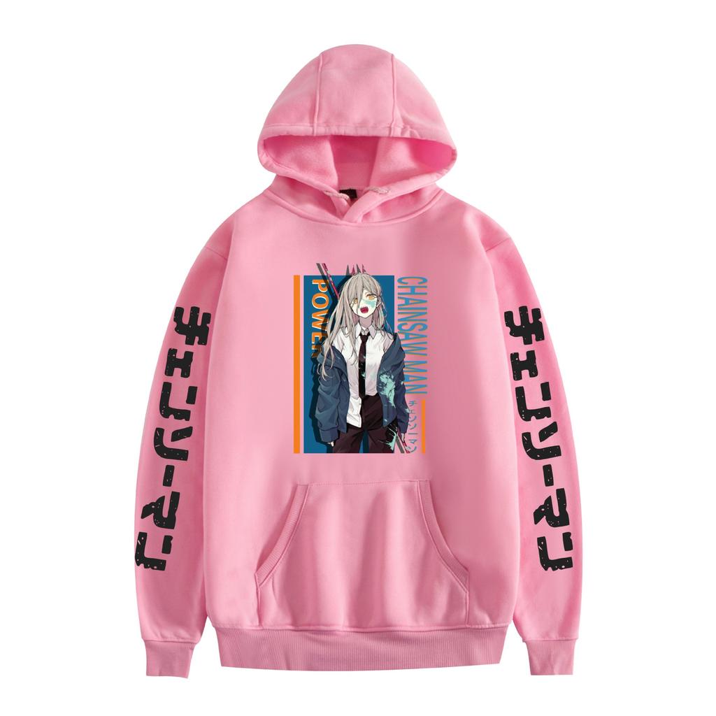 Chainsaw Man Hoodie Autumn Winter Fleece Streetwear Tops