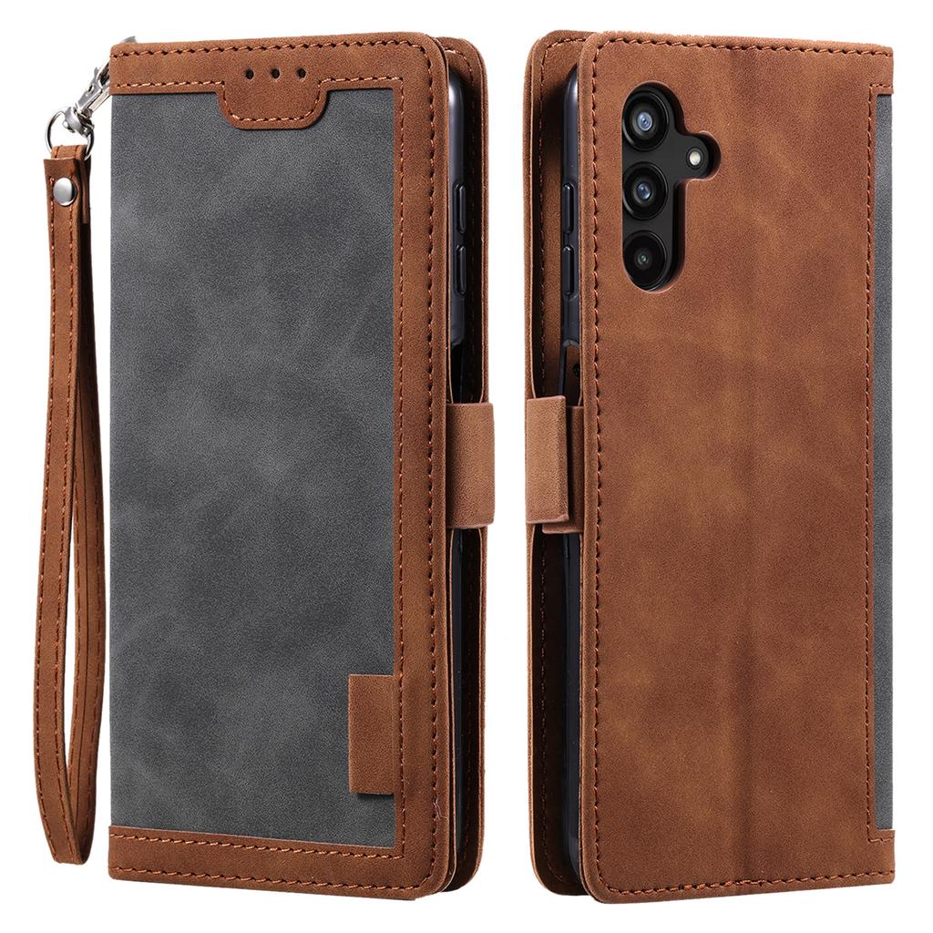 For Samsung Galaxy S25 FE Case RFID Blocking Wallet Stand Leather Phone Cover with Wrist Strap