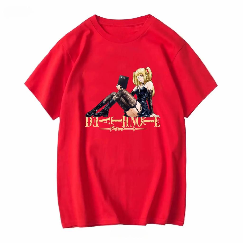2026 Death Note Misa Book Black T Shirt SHONEN JUMP Vintage Washed Designer Clothes Casual Unisex Top for Everyday Wear Streetwear