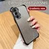Gradient Glitter Plating Clear Phone Case For Samsung A15 A25 A35 A55 A54 A34 A14 A24 A13 A53 A23 A33 A32 A52 Shockproof Cover