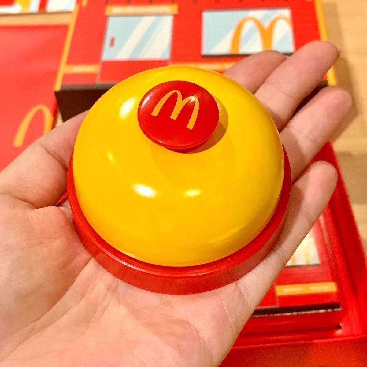 Настольный звонок быстрого реагирования McDonald s для людей/питомцев - Ручной пресс-зуммер и звенящая игрушка