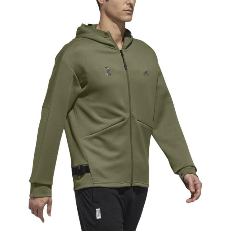 Adidas Wu Ji Collection Jackets Men's Army Green Hooded Moderate Other DM5237