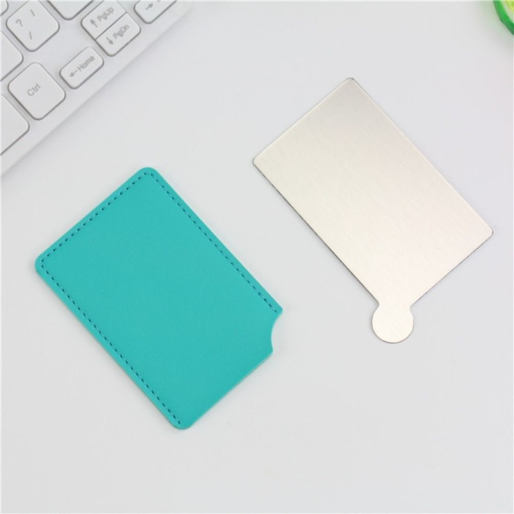 Portable Stainless Steel Cosmetic Mirror Stainless Steel Pocket Make Up Mirror Girl Lady