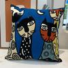 New Style Cushion Cover Picasso Embroidered Decorative Throw Pillowcases Abstract Creative Decoration For Home Sofa Car Covers