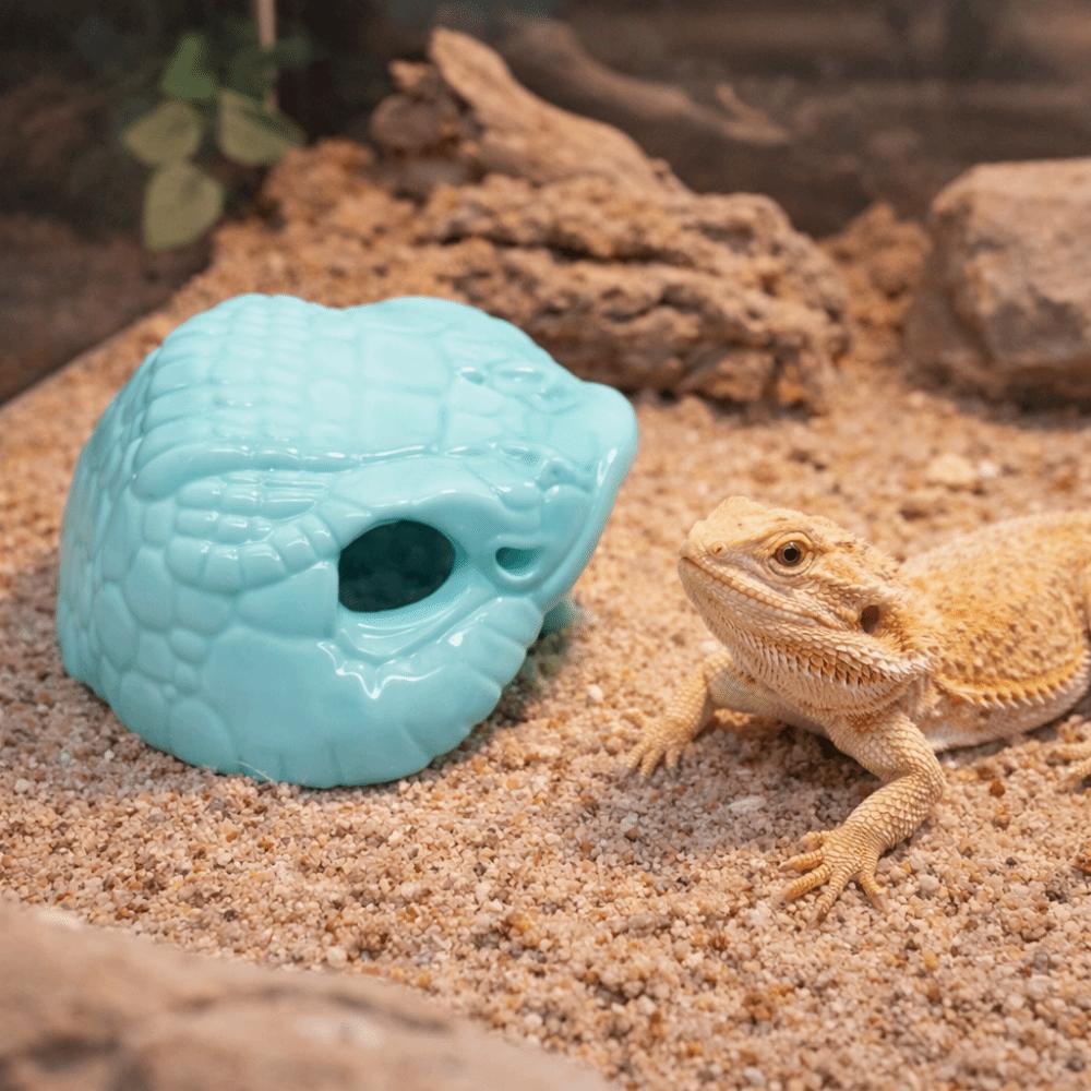 Smooth Edge 3D Printed Cave Simulation Reptiles Habitat Fish Hiding Shelter  Betta Hiding