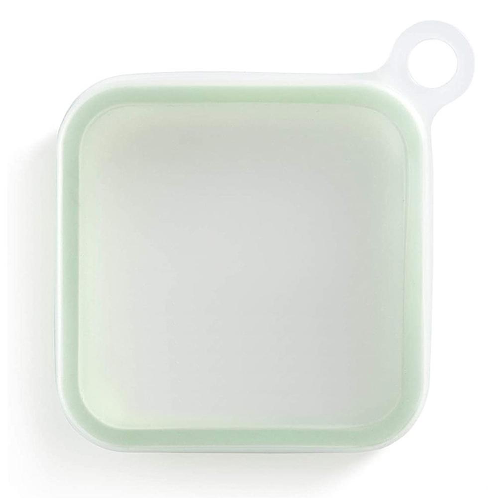 Portable Silicone Sandwich Toast Bento Box With Handle Food Container Snack Box Student Office Worker Lunch Box