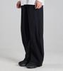 Beoteunseoul Nylon Curved Relax String Pants (Black)