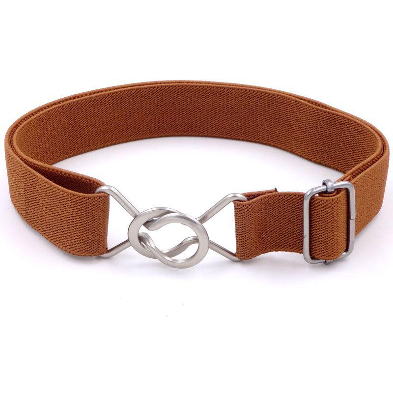 Centură pentru copii în stil coreean, culoare bomboană, cu bandă elastică în talie