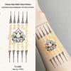 Chinese Style Waterproof Phoenix & Koi Tattoo Sticker - Long-lasting, Aesthetic Dunhuang Design for Arm & Collarbone