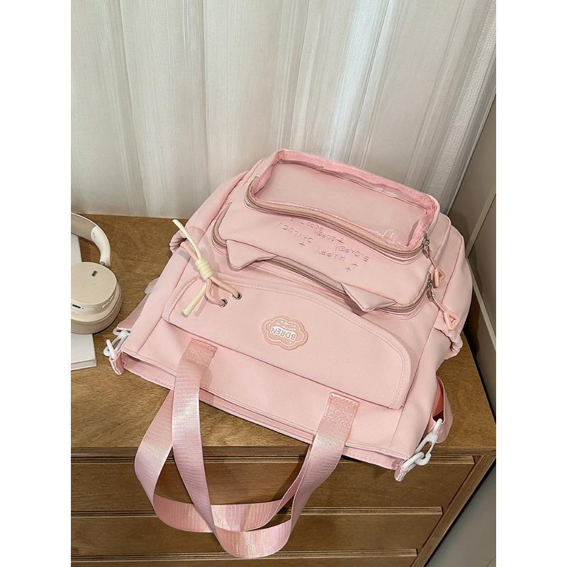 New Japanese Ins Wind Backpack Splash Proof Sweet Leisure Bag Travel Light and Large Capacity Female Backpack.