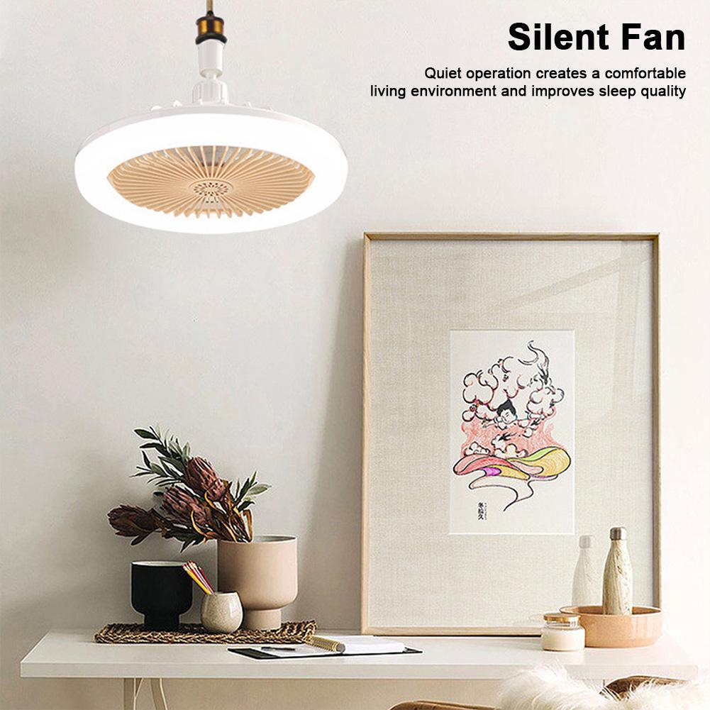 E27 LED Ceiling Fan with Light Timing Ceiling Fans Remote Control LED Ceiling Fan 3 Speeds Smart Fan Light for Bedroom Room