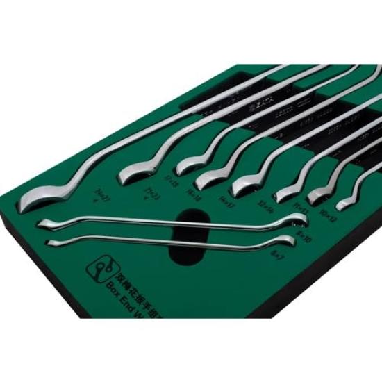 SATA Box Wrench Set 09905 Double-Ended (10 Pieces) 55°
