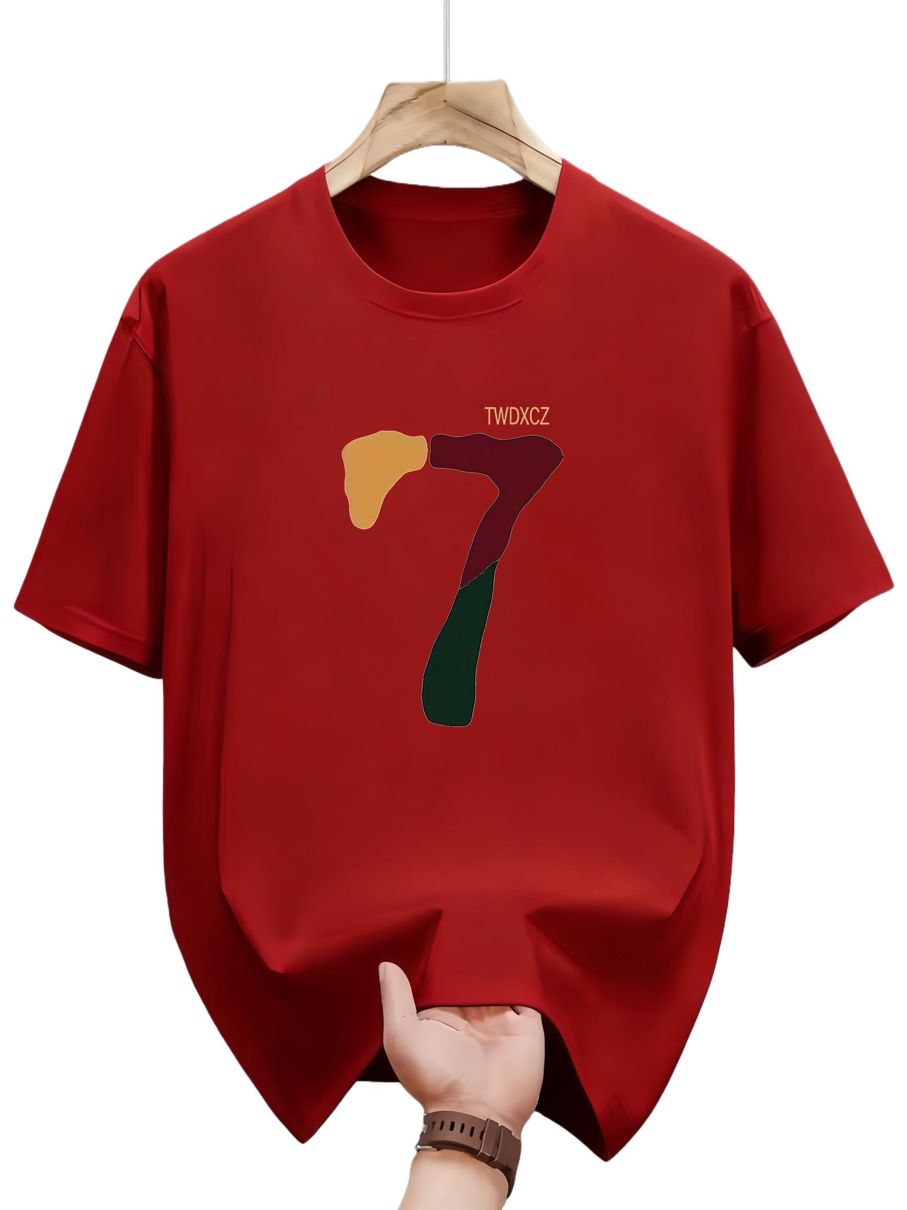 

American style casual shortsleeved Tshirt loose fit summer streetwear suitable for both men and women as a top garment S