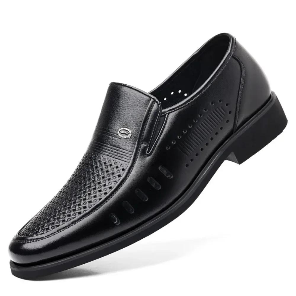 Grote Maat 37-47 Zomer Hol Platform Instappers Heren Loafers Designer Nieuwe Mode Casual Zakelijke Leren Schoenen voor Heren