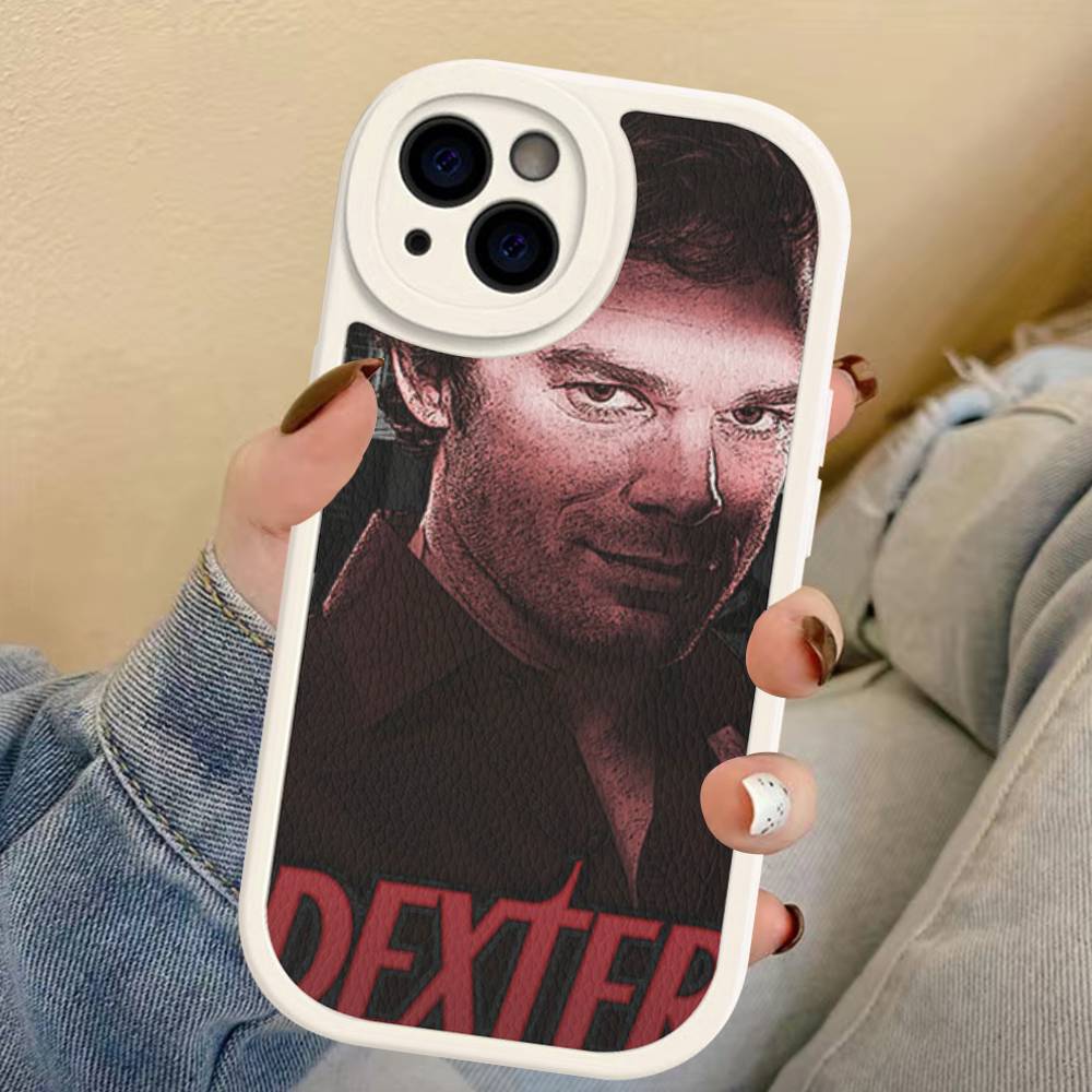 Movie D-Dexter Phone Case For IPhone 16 15 14 13 12 11 Pro Max Plus 16E Soft Leather Cover