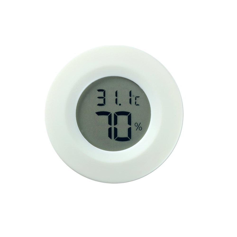 

Round Shape Mini LCD Thermometer Electronic Sensor LCD Display Temperature Tester Digital Readout Mini Size Digital Hygrometer белый