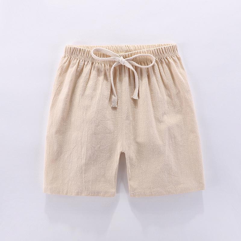 2020 Kids' Cotton Linen Korean-Style Summer Shorts: Trendy, Sporty Fashion