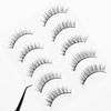 3D false eyelashes popular black natural axis soft core high-quality fibers handmade fluffy long reusable 5 pairs elongated tail H45C