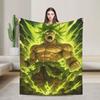 D-Dragons Ball Anime Flannel Blanket  Super Soft Throw Blanket for Home Decor Decorative Street Trend Bedspread Sofa Bed Cover