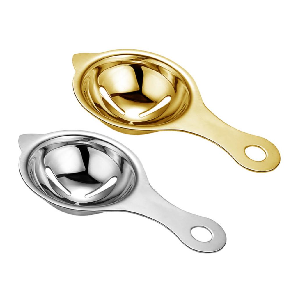Separatore di Uova Setaccio Gadget da Cucina Filtro Setaccio Divisore Supporto in Acciaio Inossidabile
