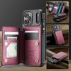 CaseMe-C22 Protective Skins For iPhone  17/17 Air/17 Pro/17 Pro Max , Luxury PU Leather Case Wallet Card Holder Phone Cover for Woman Man
