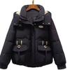 Down Padded Jacket Short Winter Padded Jacket Fashion Warm Hooded Loose Thick Padded Jacket