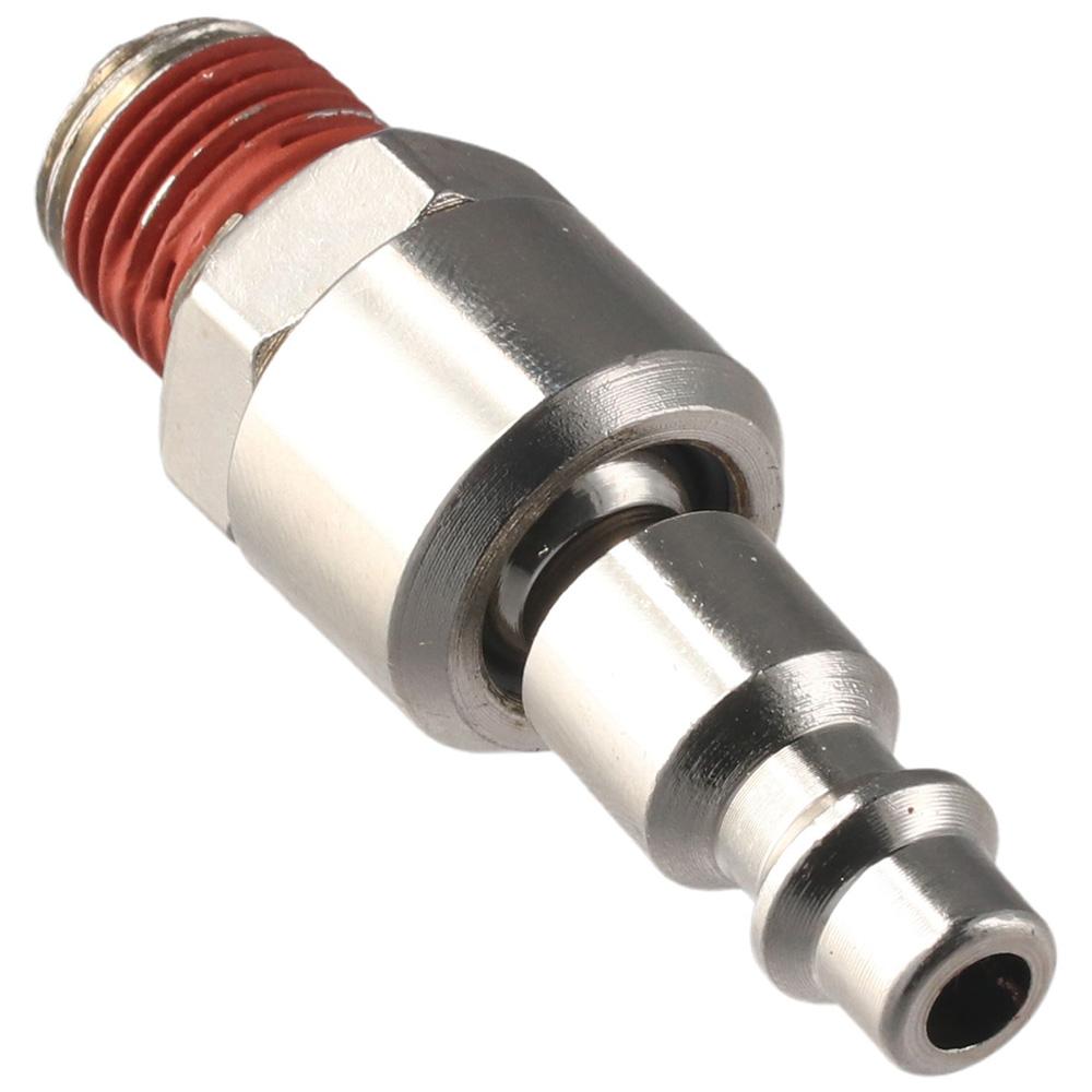 2 Stück Außengewinde Luftschlauchfittings Flexibler Drehluftstecker Drehkupplung und Stecker Pneumatische Werkzeuge