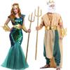 Adult Couple Halloween Costumes King Queen Warrior Egyptian Pharaoh Cleopatra Stage Outfits