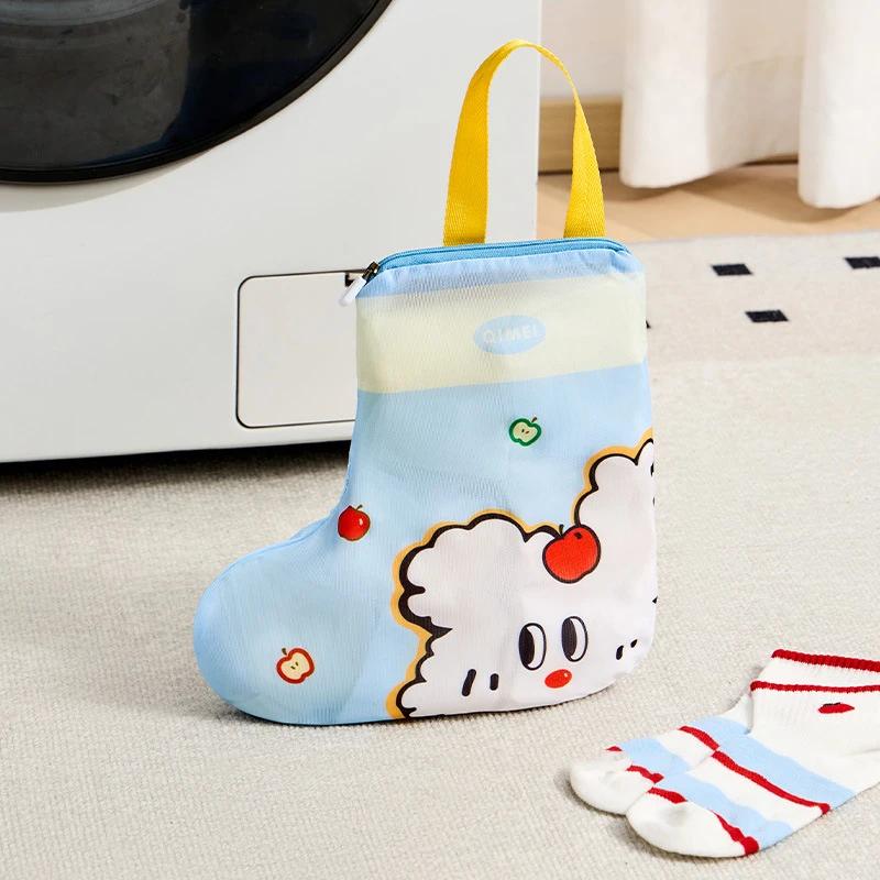 

4pcs /set Anti-deformation Classification Laundry Bag Fine Mesh Thickened Lingerie Wash Bags Saving Space Large Capacity