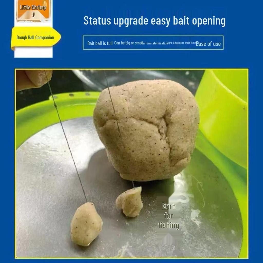 Carp Bait: Sticky Dough with Bubble Balls & Filament Powder for Black Pit Fishing