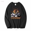 Nuova T-shirt Steppenwolf in Cotone Nero Taglia Unica vintage Lavata Alla Moda Unisex Elasticizzata Casual streetwear Traspirante Morbida homme