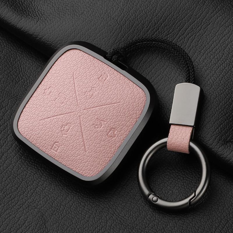 8 Button Aluminum Alloy Goatskin Car Key Case Cover For Zeekr X 001 009 2022 2023 Car Key Case Protect Fob