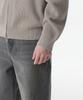 MUSINSA STANDARD Cotton High-Neck Knit Zip-Up [Light Warm Gray]