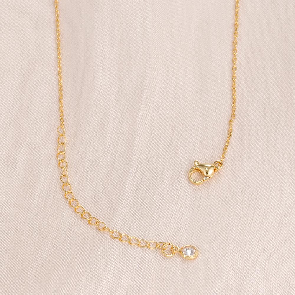 Simple Stainless Steel Horse Eye Zircon Necklace Fashion Elegant Crystal Collarbone Chain For Women Trendy Jewelry Accessories