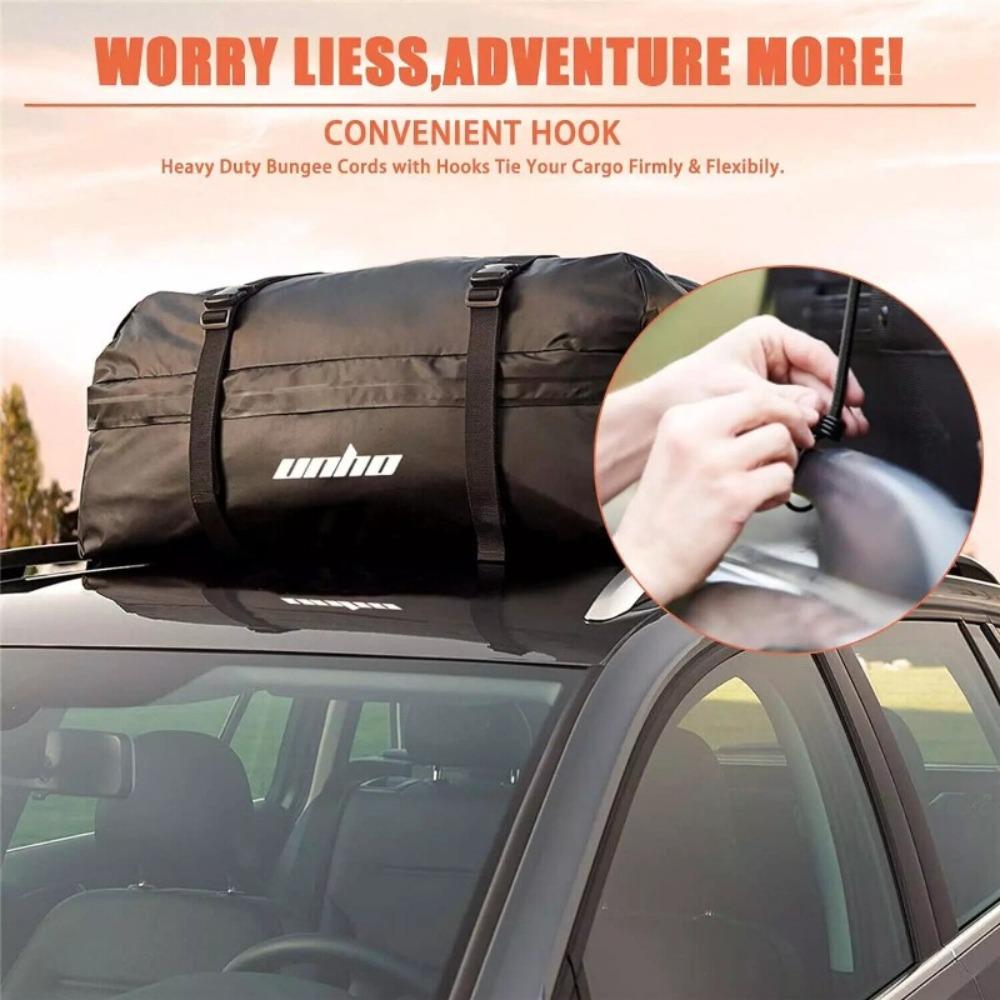 Heavy Duty Rubber Bungee Straps with Hooks for Motorcycle, Truck, Camping Tent & Outdoor Gear - Weatherproof & Durable