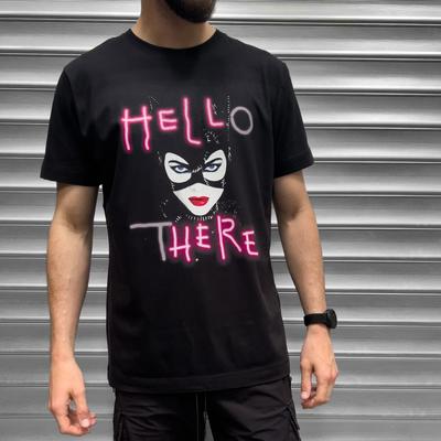 Vyriški Selina Kyle Katwoman Hell Here Marškinėliai Ženklas Batmanas Grįžta Džokeris DC Comics