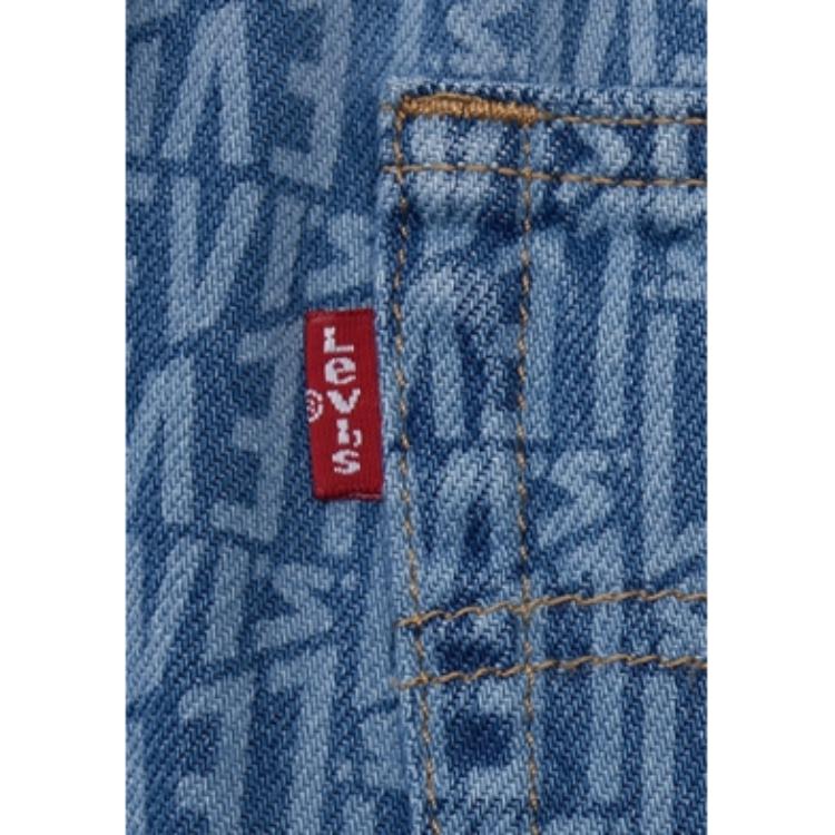 Levis Vintage Farmergalléros Nyomott Mintás Rövid Ujjú Ruha Női ruhák Sötétkék 001BV-0000