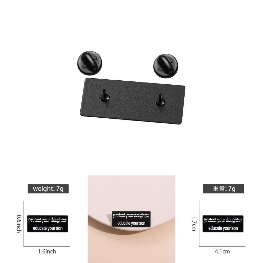 Fun And Whimsical Black Alloy Cartoon Character Brooch Ideal For Stylish Decoration And Memorabilia