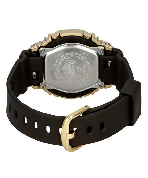 Casio Ceas de damă G-Shock, cu curea analogică digitală din rășină, placat cu metal, cadran argintiu, cuarț GM-S2100BC-1A 200M