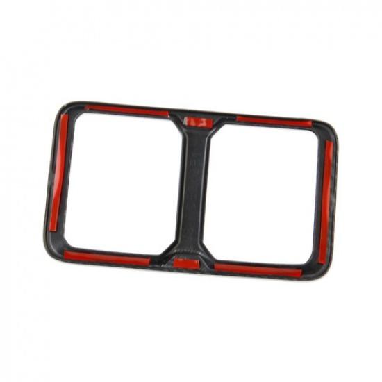 Carbon Fiber Style Rear Armrest Box A/C Outlet Vent Cover Trim For BYD Shark