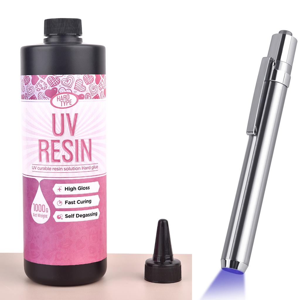 UV Pryskyřičné Lepidlo Rychleschnoucí Čiré Tvrdé Epoxidové Lepidlo pro Výrobu Šperků Lepení Skla, Kovu, Dřeva DIY Řemeslná Dekorace