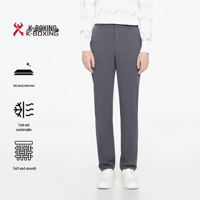 K-Boxing Men s Spring/Summer Classic Business Casual Pants BQXR1338 38