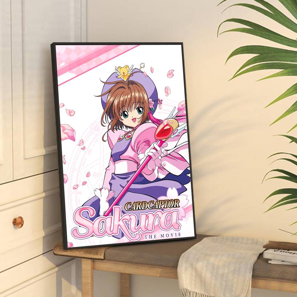 C-CardcaptorS S-Sakura Kawaii Pink Girl Good Quality Prints and Posters Waterproof Paper Sticker Coffee House Bar Posters
