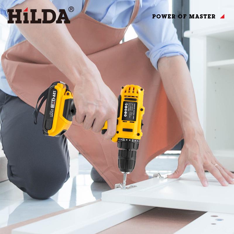 HiLDA Hilda Series Cordless Electric Drill & Screwdriver Set
