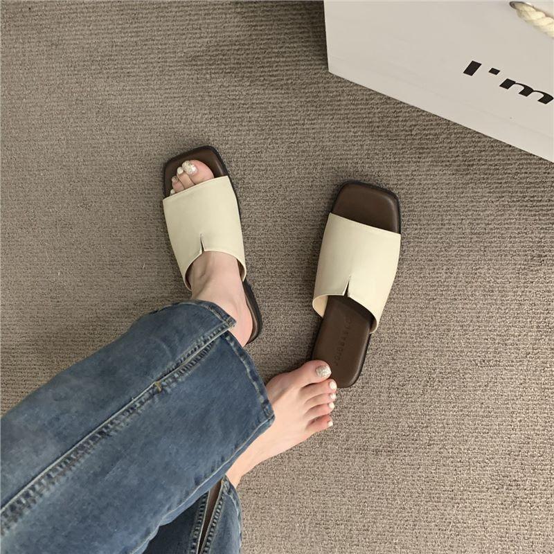 Fashion slippers women wear new summer fairy seaside beach soft flat bottom comfortable cool slippers