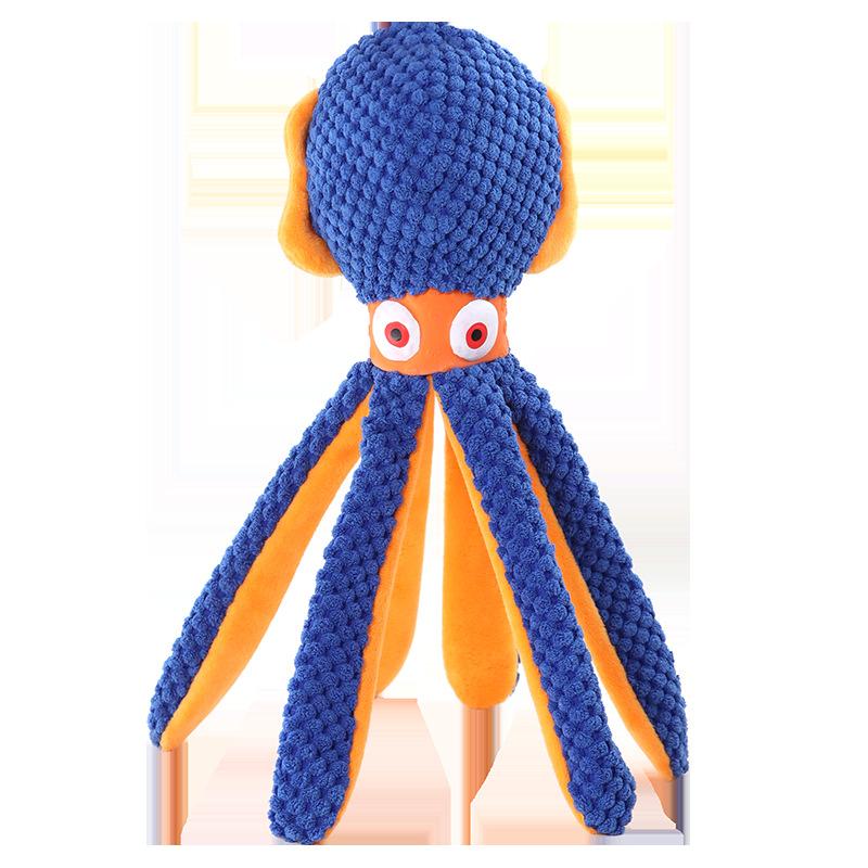

Popular Pet Dog Plush Toy Bite-resistant Sound Plush Octopus Toy Dog Bite Interactive Toy