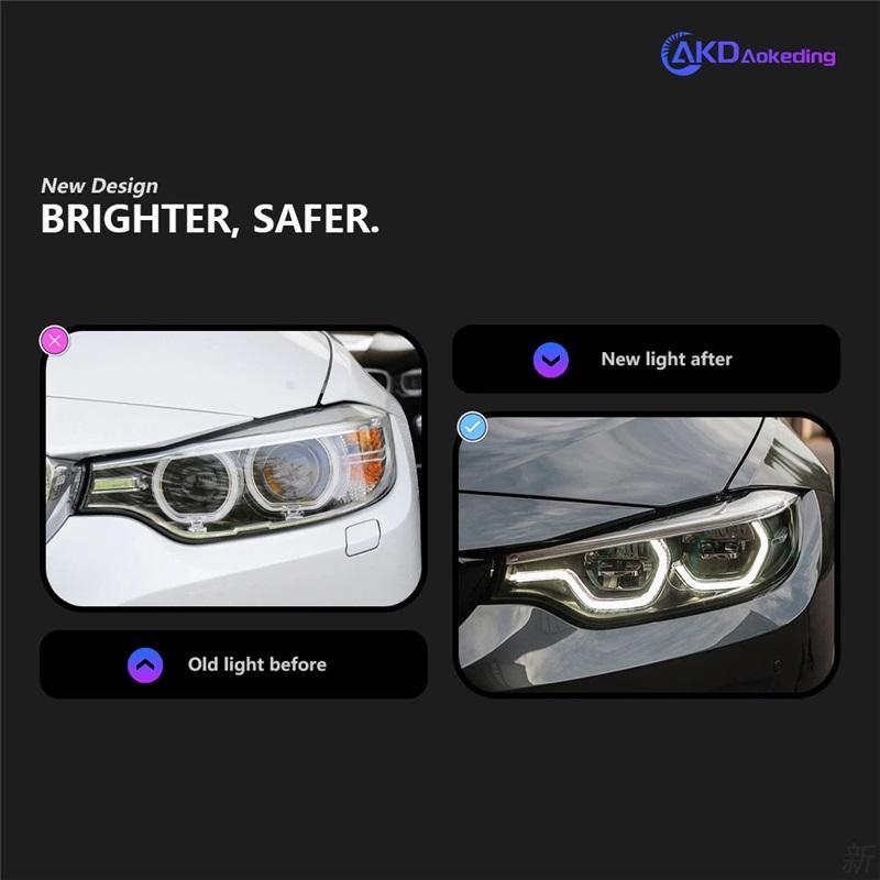 BMW F32 light-emitting diode headlamp projector lens F80 F82 F33 F36 420i 428i 430i 435i headlamp Drl car styling headlamp