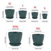 Plastic Indoor Planter Flower Pots Round Planters Succulents Plant Pot with Tray Office Desktop Decoration Home Outdoor Potted