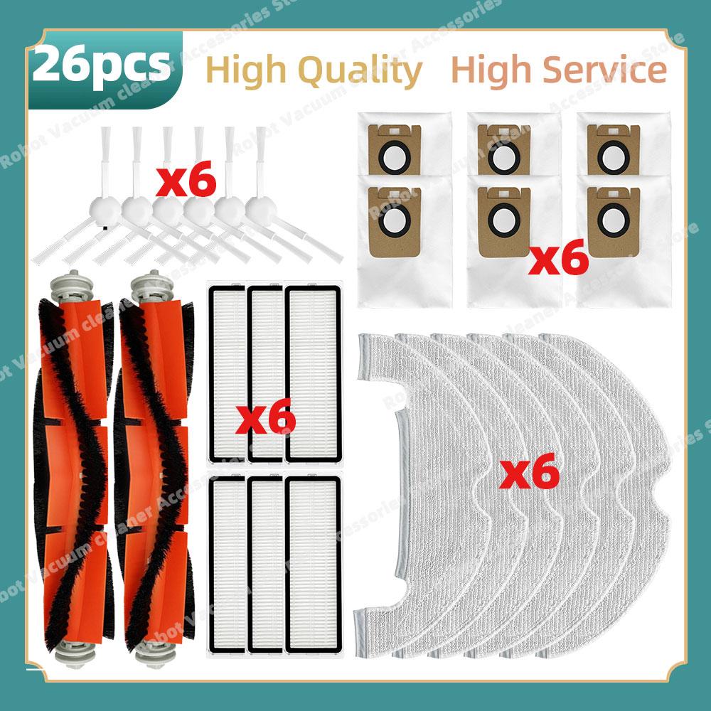 Compatible For ( Dreame Bot D10 Plus / RLS3D / Z10 Pro / L10 Plus ) Parts Main Side Brush Hepa Filter Mop Dust Bag Accessories